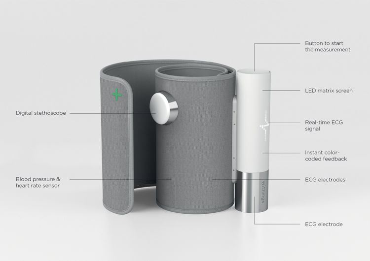 Mynd Withings Blóðþrýstingsmælir ECG og Stethoscope