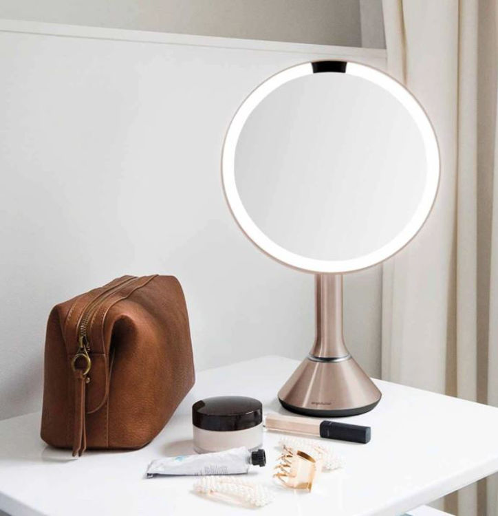 Mynd simplehuman 20cm spegill með dimmer Rose Gold