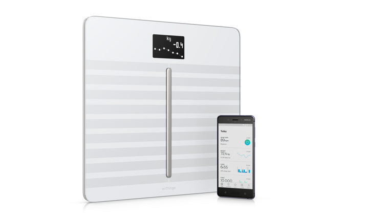 Mynd Withings Body Cardio snjallvog hvít