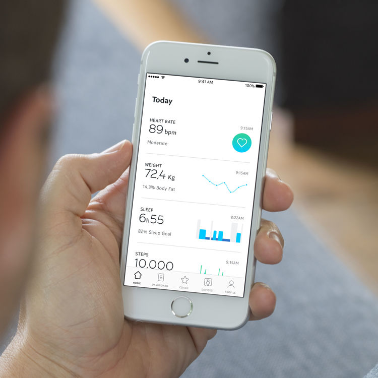 Mynd Withings Body Cardio snjallvog hvít
