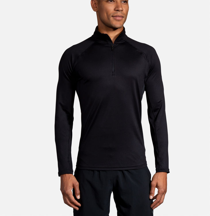 Mynd Brooks Dash 1/2 Zip peysa herra svört