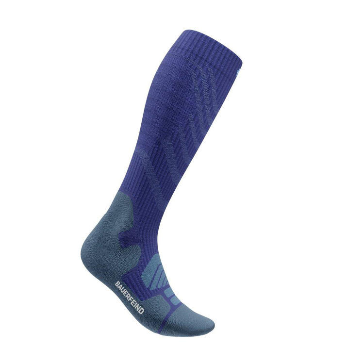 Mynd Bauerfeind Merino Compression herrasokkar Ocean Blue