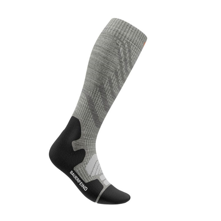 Mynd Bauerfeind Merino Compression dömusokkar Stone Grey