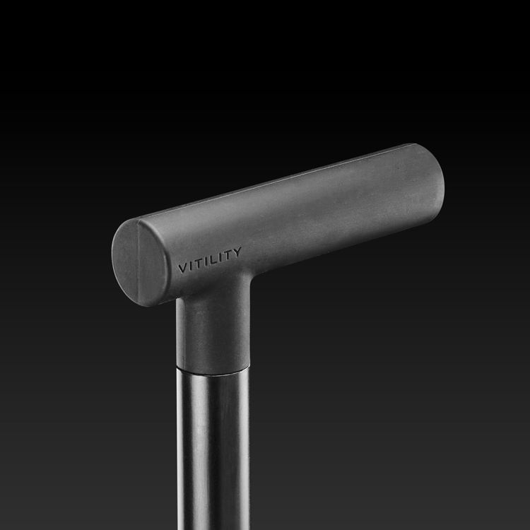 Mynd Vitility ID stafur Charcoal black - sérsniðinn