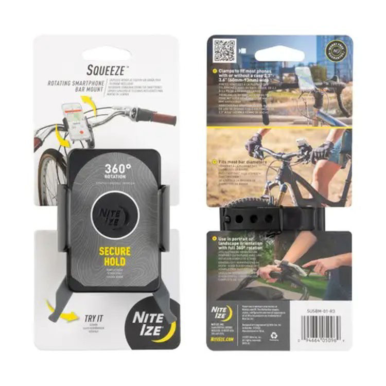 Mynd Nite Ize Squeeze™ Rotating Bar Mount símafesting