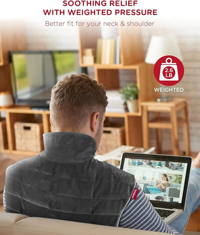 Mynd Comfytemp Þyngingarhitapúði fyrir háls- og herðar  