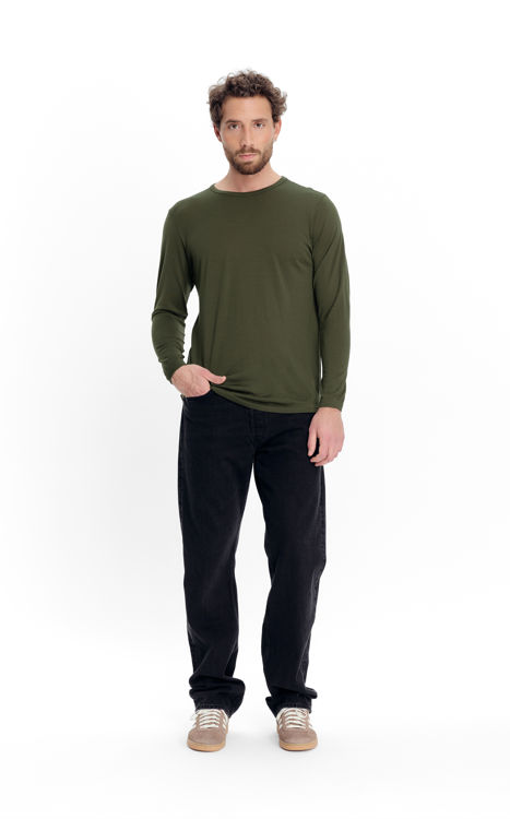 Mynd Tufte Clover Merino bolur síðerma herra