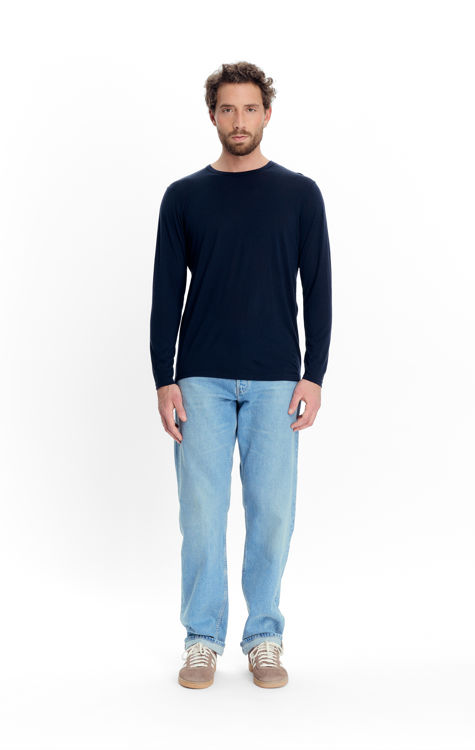 Mynd Tufte Clover Merino bolur síðerma herra